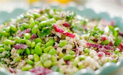 nadiya's summer feasts edamame rice salad  Release year: 2020